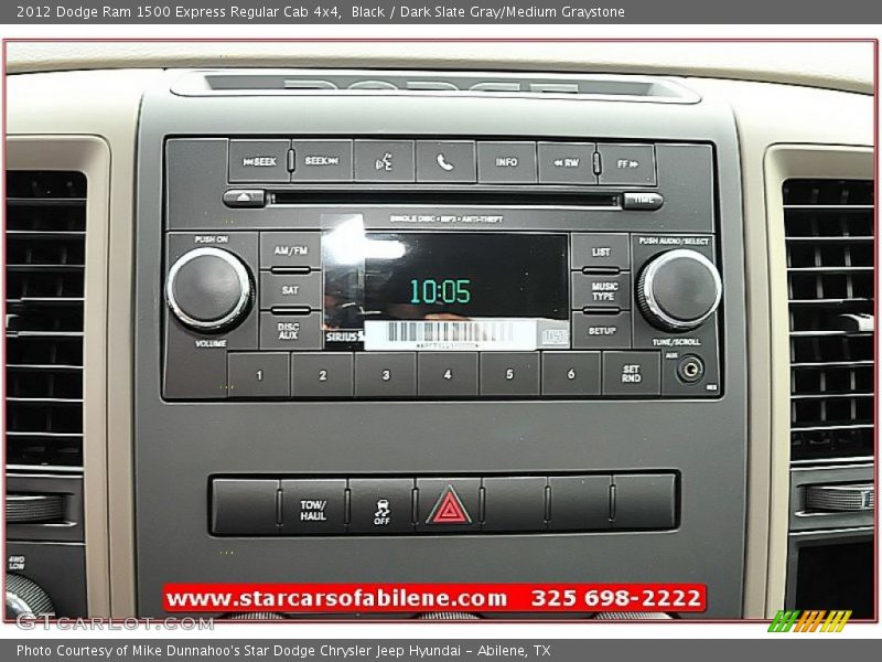 Black / Dark Slate Gray/Medium Graystone 2012 Dodge Ram 1500 Express Regular Cab 4x4