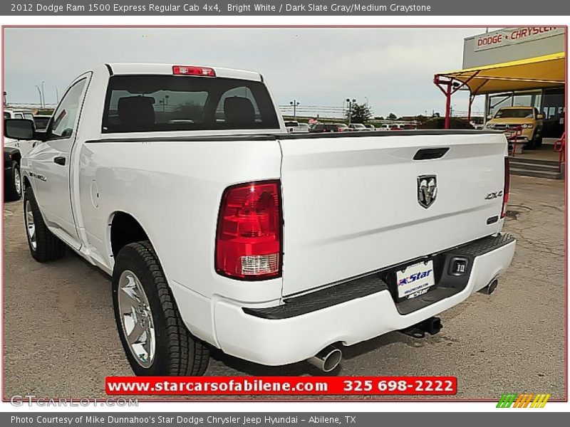 Bright White / Dark Slate Gray/Medium Graystone 2012 Dodge Ram 1500 Express Regular Cab 4x4