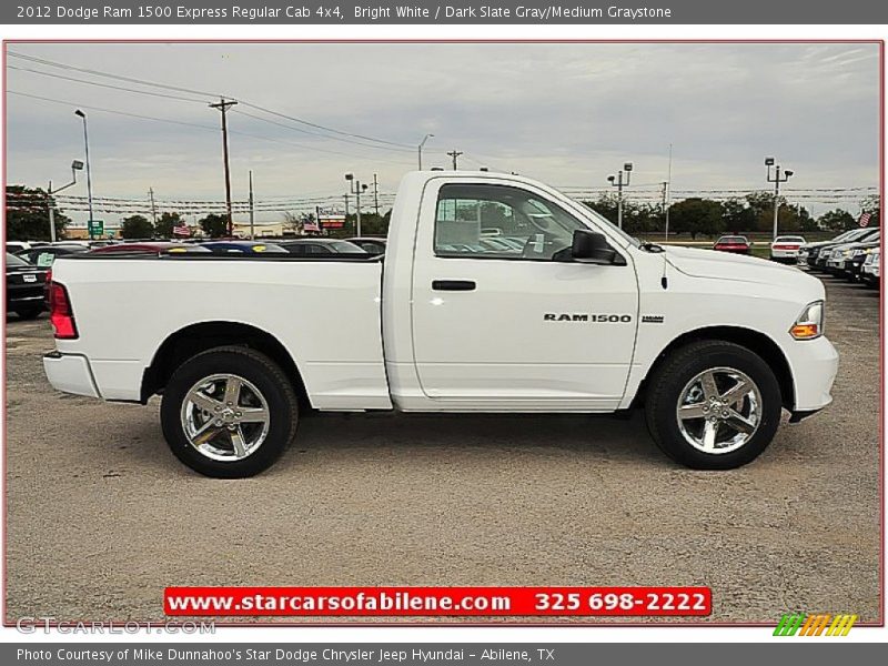 Bright White / Dark Slate Gray/Medium Graystone 2012 Dodge Ram 1500 Express Regular Cab 4x4