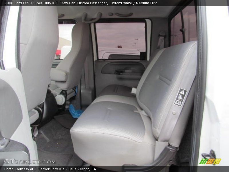 Rear Seat of 2008 F650 Super Duty XLT Crew Cab Custom Passenger