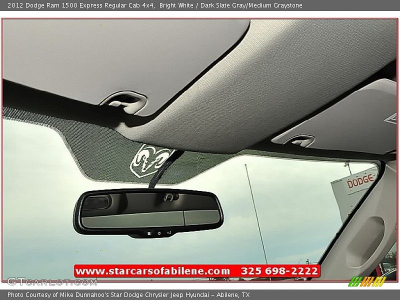 Bright White / Dark Slate Gray/Medium Graystone 2012 Dodge Ram 1500 Express Regular Cab 4x4