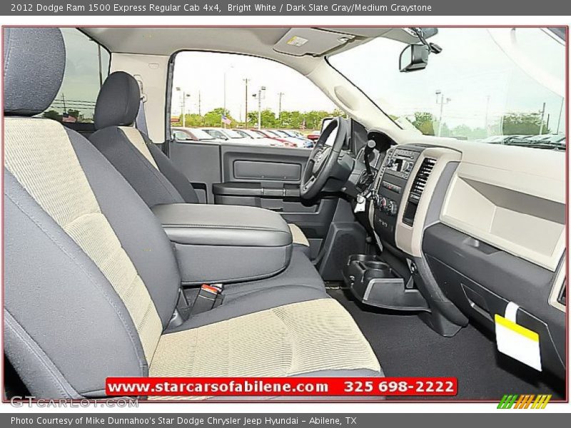 Bright White / Dark Slate Gray/Medium Graystone 2012 Dodge Ram 1500 Express Regular Cab 4x4