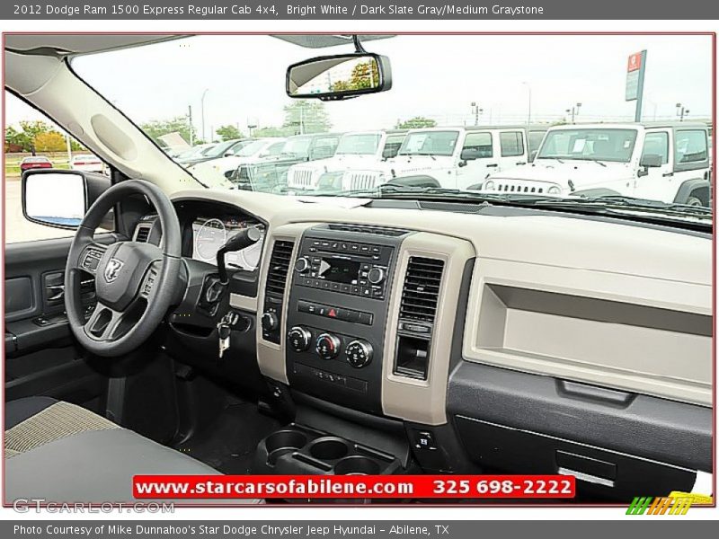 Bright White / Dark Slate Gray/Medium Graystone 2012 Dodge Ram 1500 Express Regular Cab 4x4