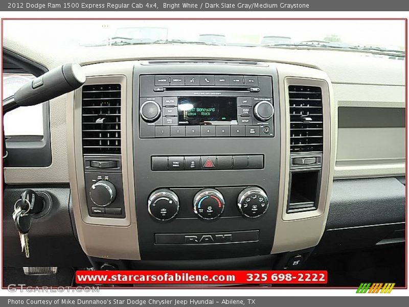 Bright White / Dark Slate Gray/Medium Graystone 2012 Dodge Ram 1500 Express Regular Cab 4x4