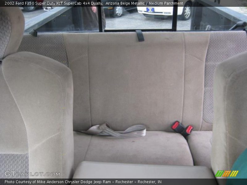 Arizona Beige Metallic / Medium Parchment 2002 Ford F350 Super Duty XLT SuperCab 4x4 Dually