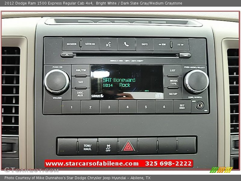 Bright White / Dark Slate Gray/Medium Graystone 2012 Dodge Ram 1500 Express Regular Cab 4x4