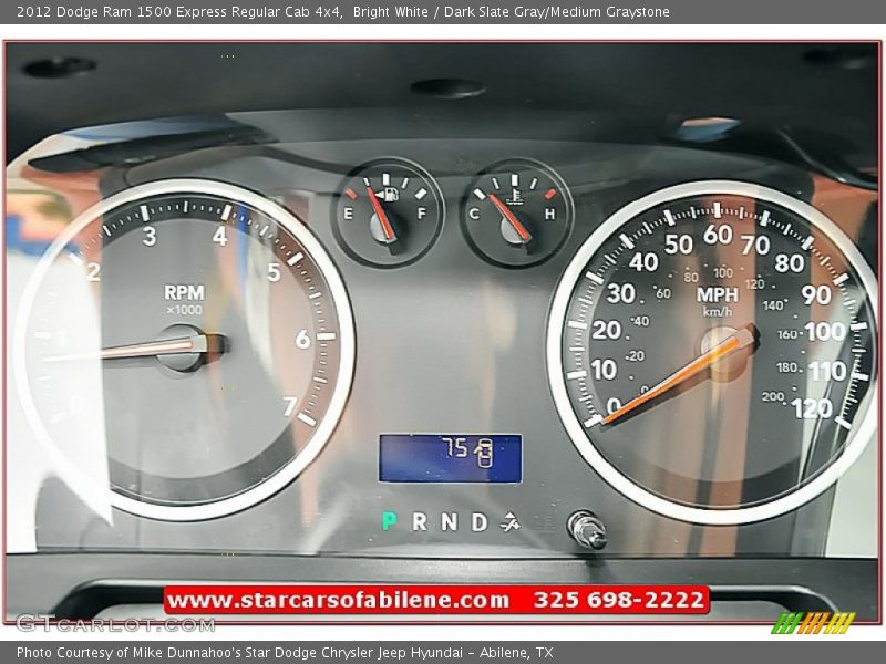Bright White / Dark Slate Gray/Medium Graystone 2012 Dodge Ram 1500 Express Regular Cab 4x4