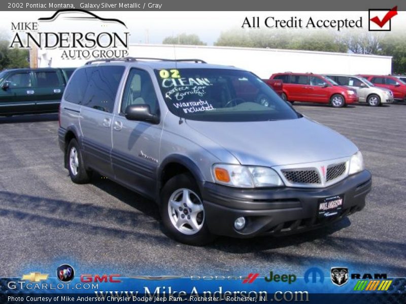 Galaxy Silver Metallic / Gray 2002 Pontiac Montana