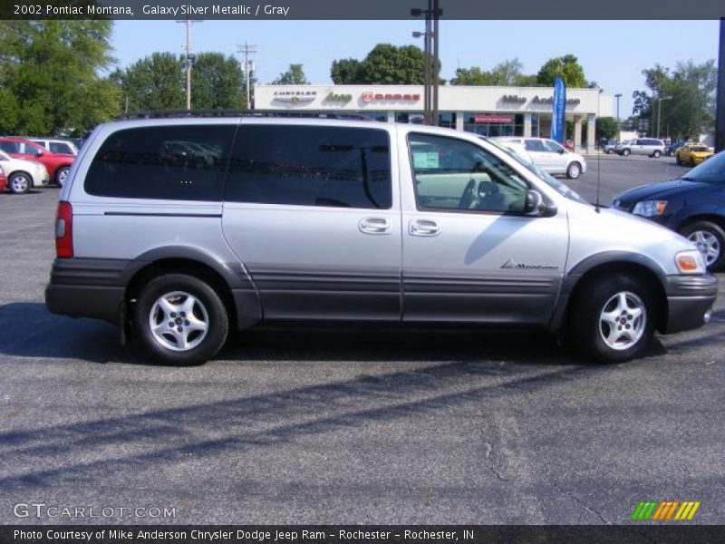 Galaxy Silver Metallic / Gray 2002 Pontiac Montana