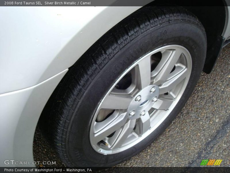 Silver Birch Metallic / Camel 2008 Ford Taurus SEL