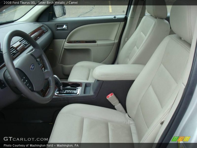 Silver Birch Metallic / Camel 2008 Ford Taurus SEL