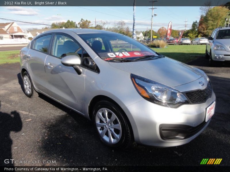 Bright Silver / Black 2012 Kia Rio LX