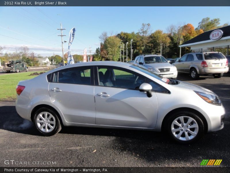 Bright Silver / Black 2012 Kia Rio LX
