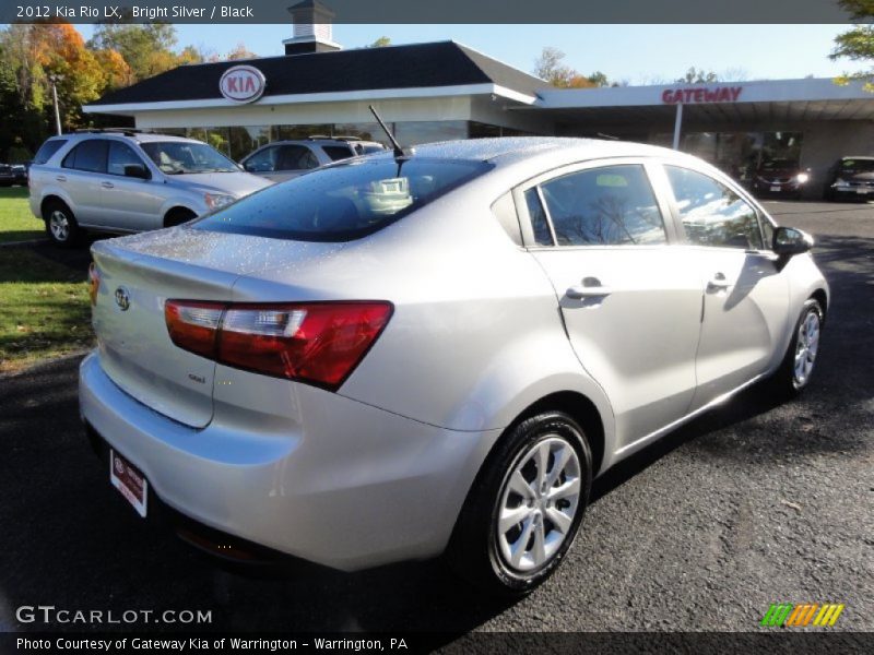 Bright Silver / Black 2012 Kia Rio LX