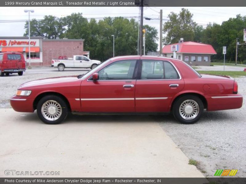 Toreador Red Metallic / Light Graphite 1999 Mercury Grand Marquis LS