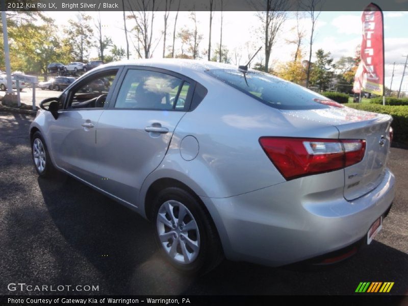 Bright Silver / Black 2012 Kia Rio LX