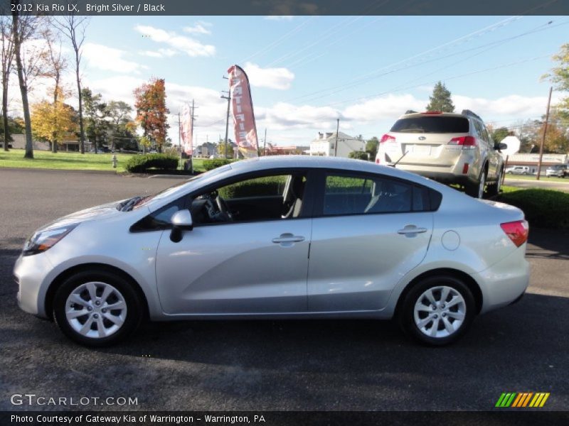 Bright Silver / Black 2012 Kia Rio LX