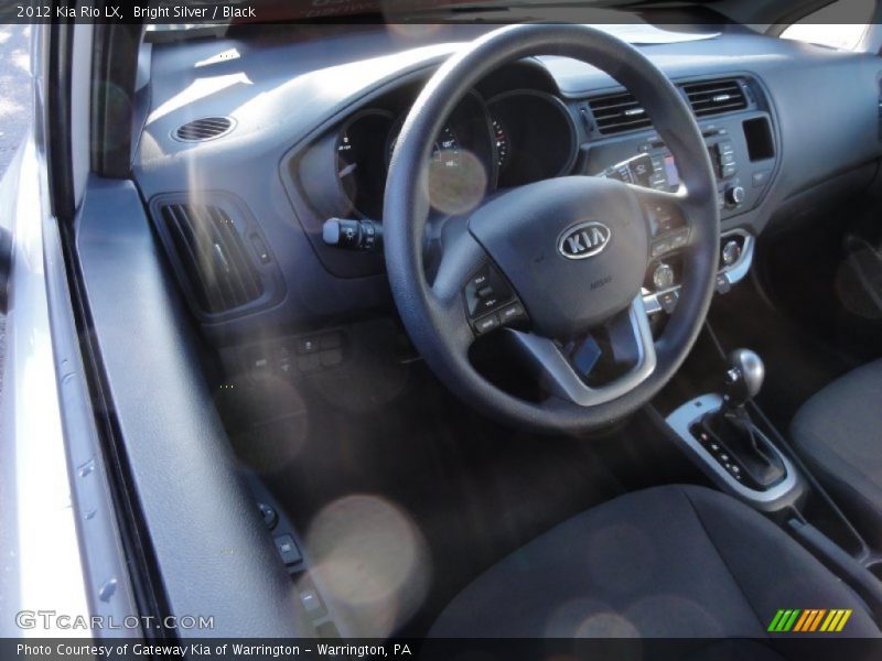 Bright Silver / Black 2012 Kia Rio LX