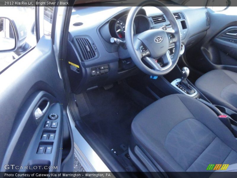 Bright Silver / Black 2012 Kia Rio LX