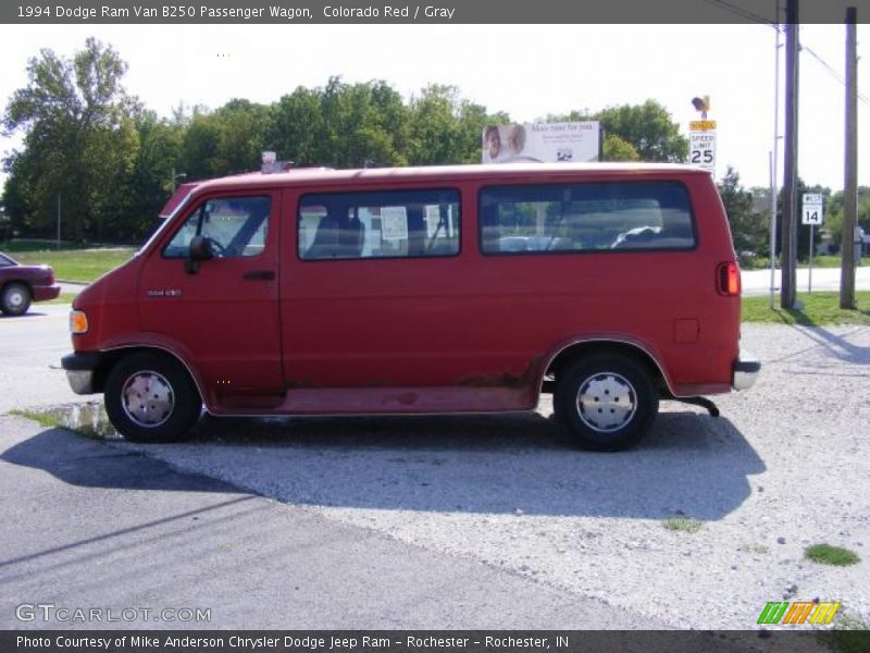Colorado Red / Gray 1994 Dodge Ram Van B250 Passenger Wagon