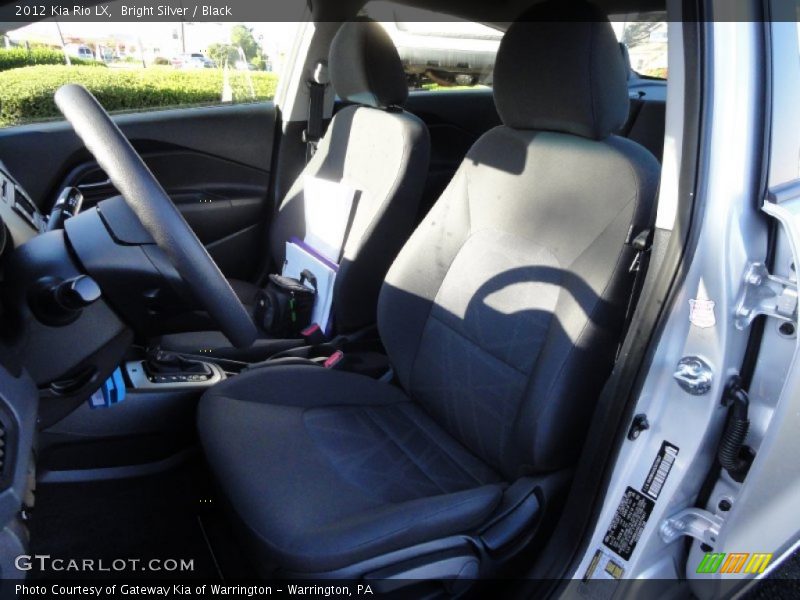 Bright Silver / Black 2012 Kia Rio LX