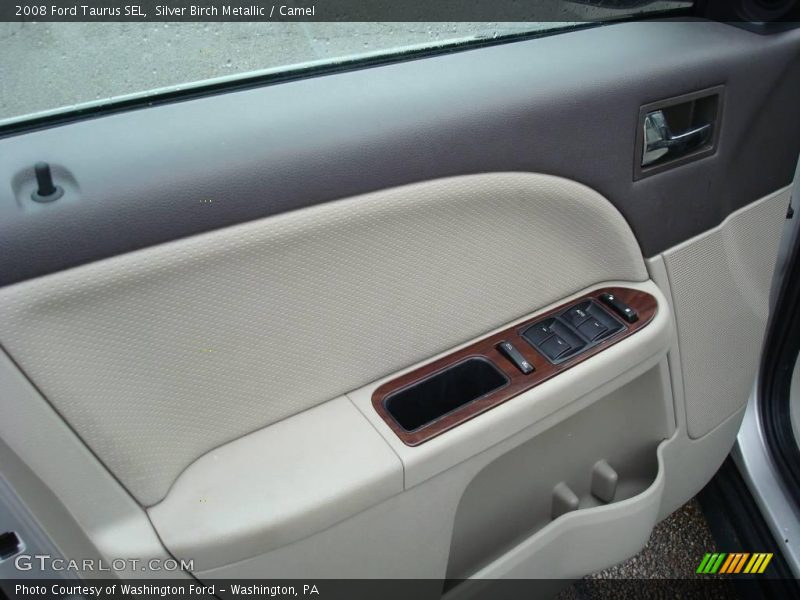 Silver Birch Metallic / Camel 2008 Ford Taurus SEL