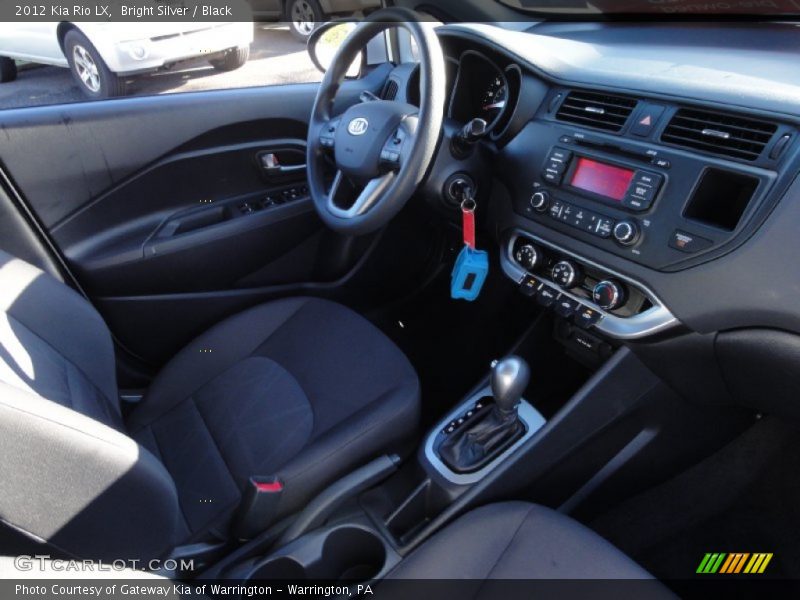 Bright Silver / Black 2012 Kia Rio LX