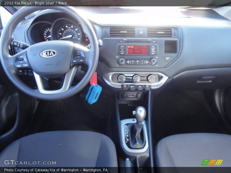 Bright Silver / Black 2012 Kia Rio LX