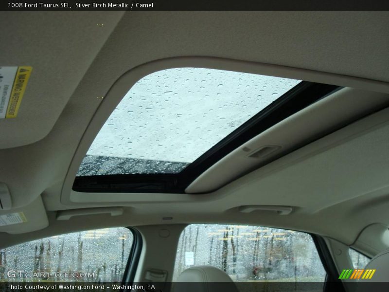 Silver Birch Metallic / Camel 2008 Ford Taurus SEL