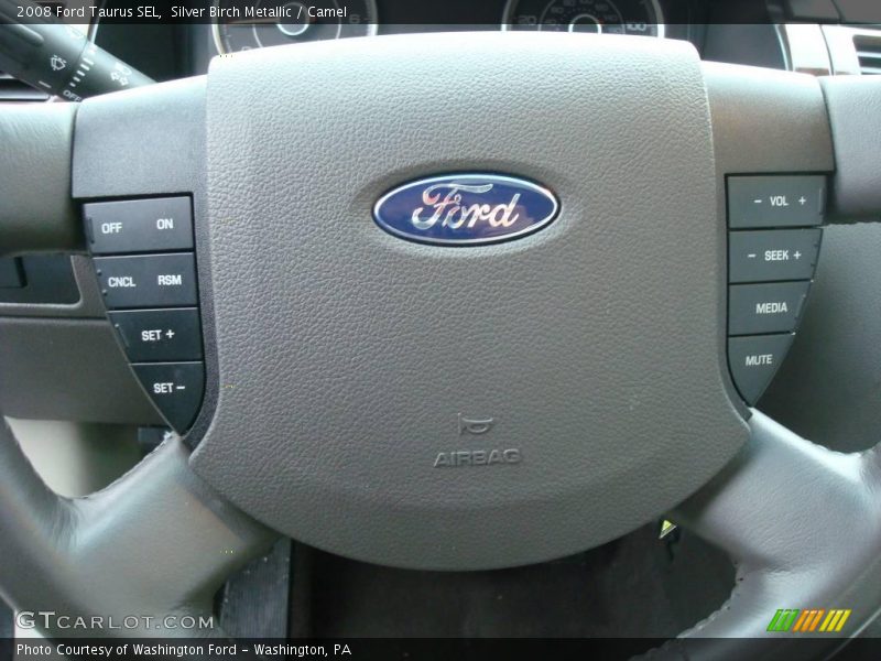 Silver Birch Metallic / Camel 2008 Ford Taurus SEL