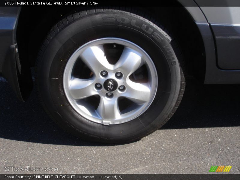 Smart Silver / Gray 2005 Hyundai Santa Fe GLS 4WD
