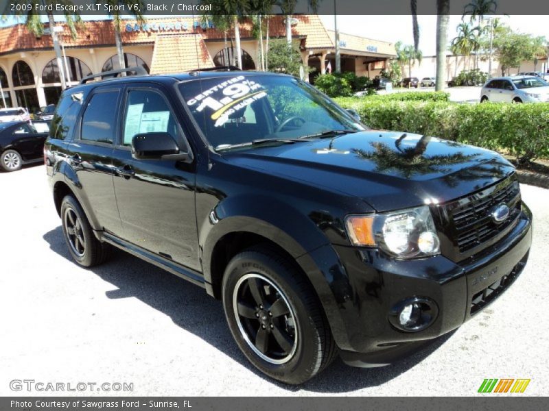 Black / Charcoal 2009 Ford Escape XLT Sport V6
