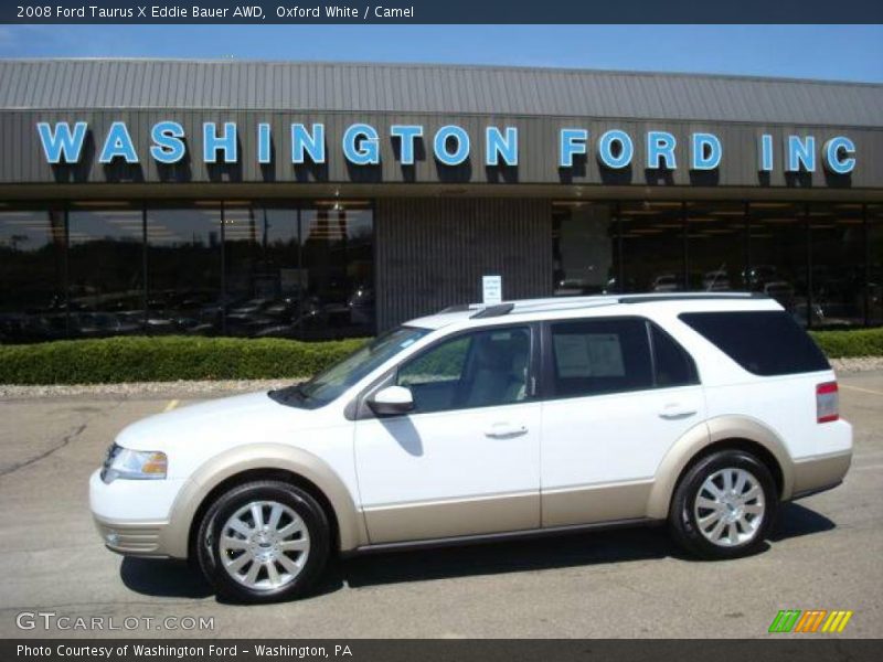 Oxford White / Camel 2008 Ford Taurus X Eddie Bauer AWD