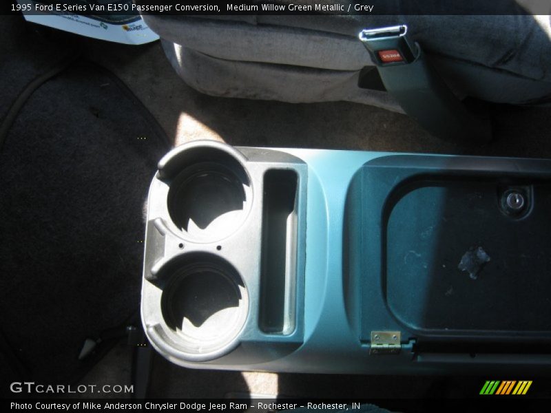 Medium Willow Green Metallic / Grey 1995 Ford E Series Van E150 Passenger Conversion