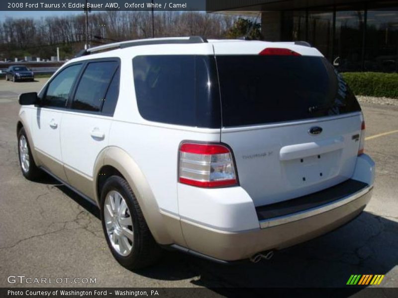 Oxford White / Camel 2008 Ford Taurus X Eddie Bauer AWD