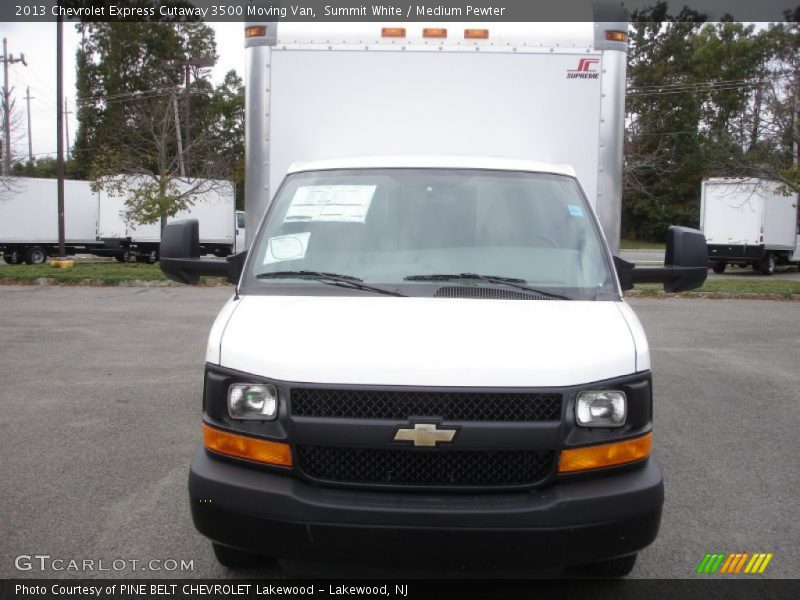 Summit White / Medium Pewter 2013 Chevrolet Express Cutaway 3500 Moving Van