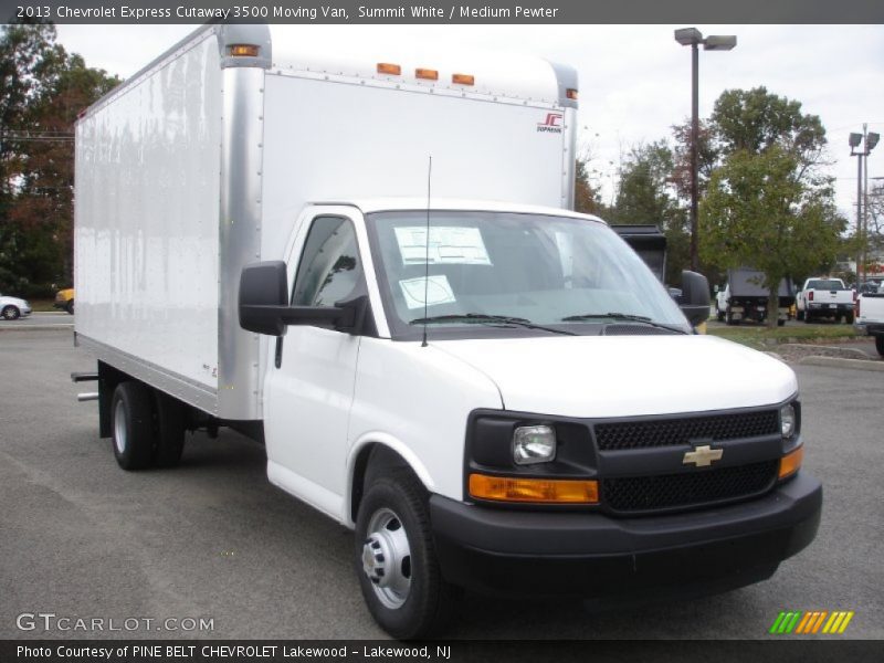 Summit White / Medium Pewter 2013 Chevrolet Express Cutaway 3500 Moving Van