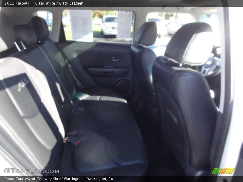 Clear White / Black Leather 2011 Kia Soul !