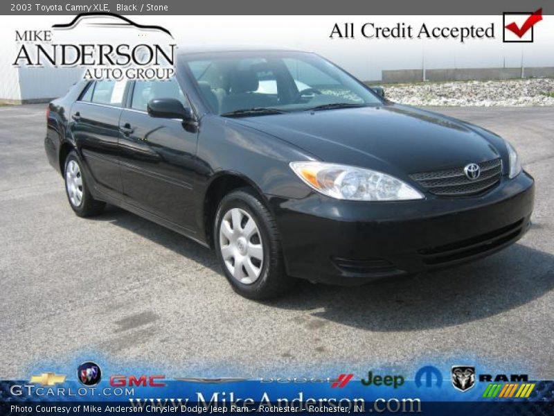 Black / Stone 2003 Toyota Camry XLE