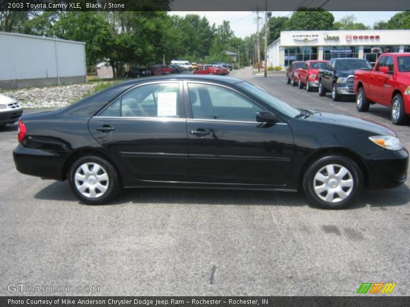 Black / Stone 2003 Toyota Camry XLE