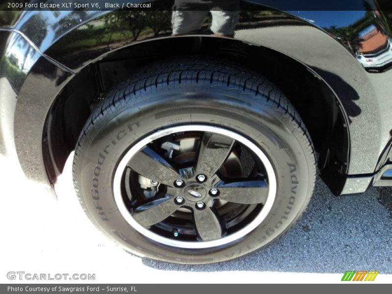 Black / Charcoal 2009 Ford Escape XLT Sport V6