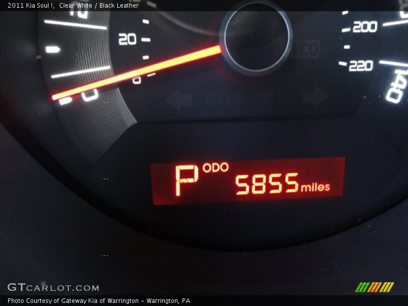 Clear White / Black Leather 2011 Kia Soul !