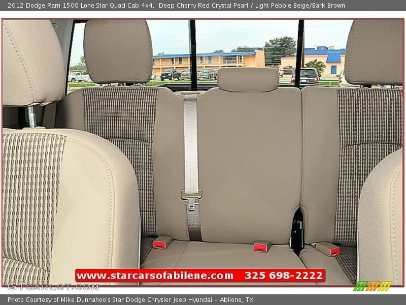 Deep Cherry Red Crystal Pearl / Light Pebble Beige/Bark Brown 2012 Dodge Ram 1500 Lone Star Quad Cab 4x4