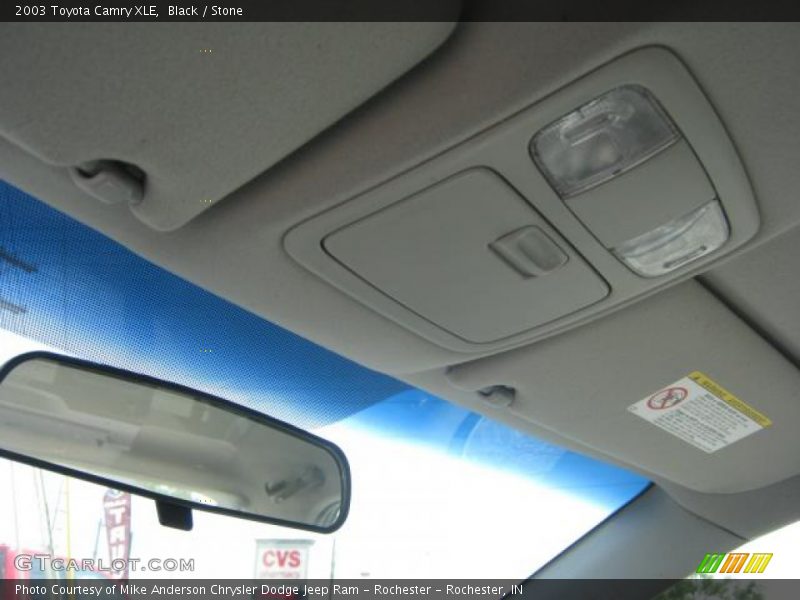 Black / Stone 2003 Toyota Camry XLE