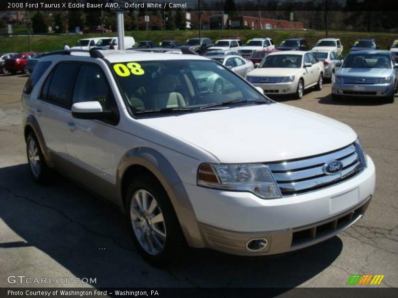 Oxford White / Camel 2008 Ford Taurus X Eddie Bauer AWD