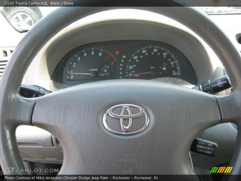 Black / Stone 2003 Toyota Camry XLE