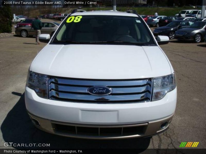 Oxford White / Camel 2008 Ford Taurus X Eddie Bauer AWD