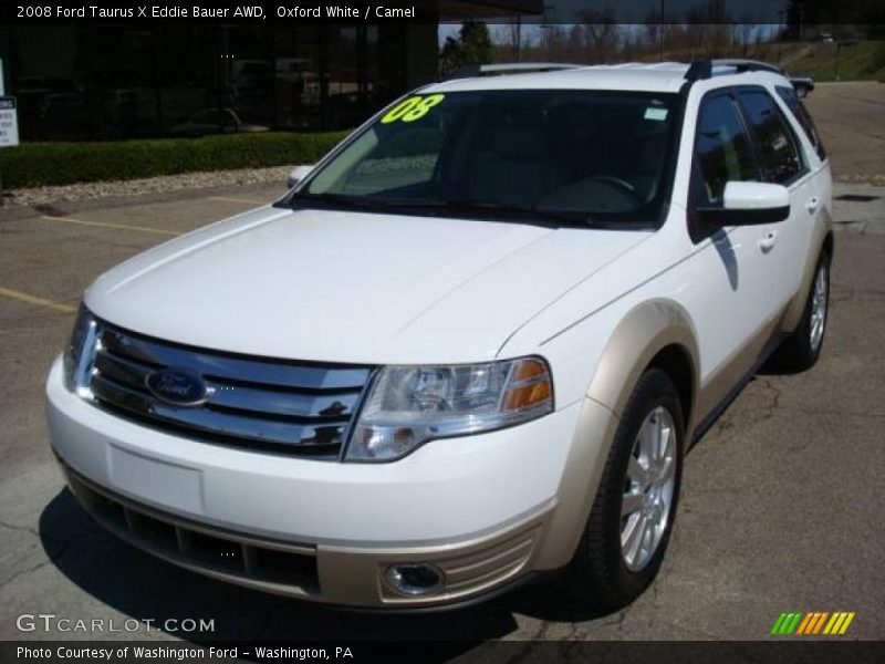 Oxford White / Camel 2008 Ford Taurus X Eddie Bauer AWD