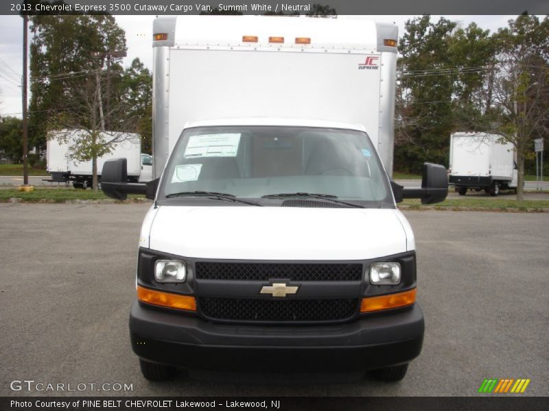 Summit White / Neutral 2013 Chevrolet Express 3500 Cutaway Cargo Van