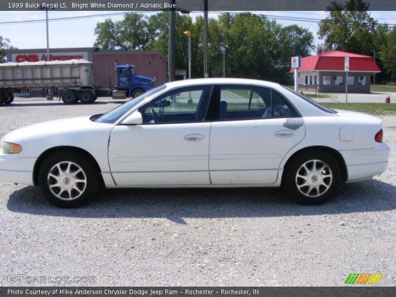Bright White Diamond / Adriatic Blue 1999 Buick Regal LS